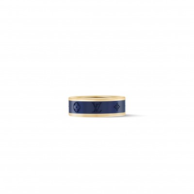 LOUIS VUITTON LES GASTONS VUITTON SMALL RING, YELLOW GOLD AND TITANIUM Q0H44Q